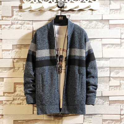 

Toponeto Mens Autumn Winter Casual Patchwork Turn-down Collar Jacket Coat