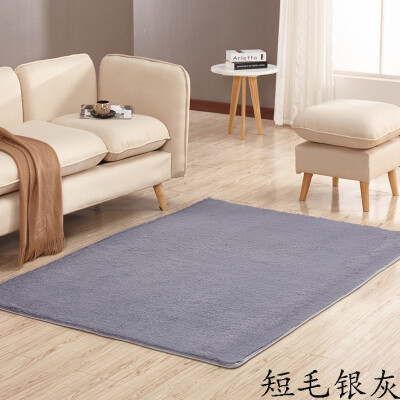 

Wei Ya thickened washed silk short hair non-slip carpet living room coffee table bedroom bedside yoga mat carpet 14174