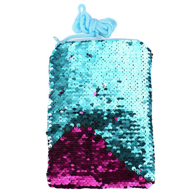 

Glittering Mermaid Sequins Coin Purse Shoulder Bag Women Girls Mini Pouch Wallet