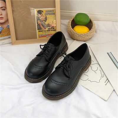 

ins small leather shoes female students all-on-the-one retro England style soft-and-soft-sister original night chic lovita thic