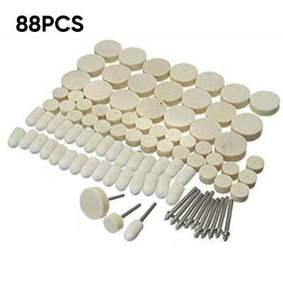

79pcs Car Polishing Wheel Wool Buffing Pads 9pcs Mandrels For Rotary Tool Set