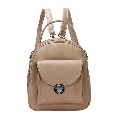 

PU Leather Small Backpack Women Preppy Travel Casual Shoulder School Bags