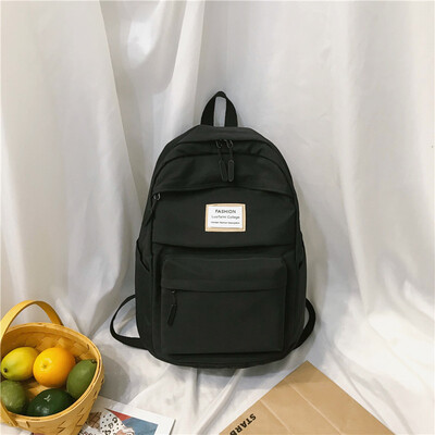 

Ancient sense of double shoulder bag female large capacity ins fashion travel backpack college students schoolbag