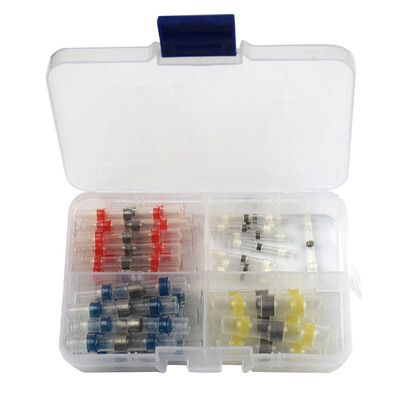 

50pcs Electrical Wire Connectors Insulated Sleeve Tube Set Heat Shrink Solder Terminal Waterproof Butt Connectors Kit