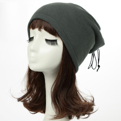 

New Winter Unisex Women Men Fleece Hat Solid Warm Hip-Hop Cool Cap Headwear Neckerchief