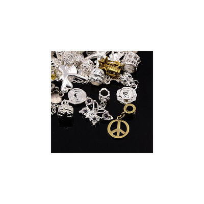 

Alloy European Dangle Beads Large Hole Pendants Mixed Shapes Mixed Color 2796x923x710mm Hole 4555mm