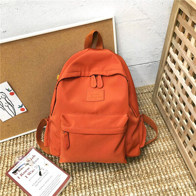 

Ins bag girl Korean version of high school students campus simple Hundred-sein-sen department of the ancient sense of girl backpac