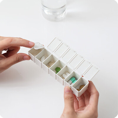 

Gobestart Day Weekly Pill Medicine Box Holder Storage Organizer Container Case Portable