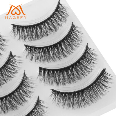 

〖Follure〗4Pair Luxury 3D False Lashes Fluffy Strip Eyelashes Long Natural Party