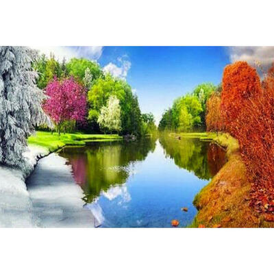

5D DIY Full Drill Diamond Painting Landscape Cross Stitch Embroidery Mosaic