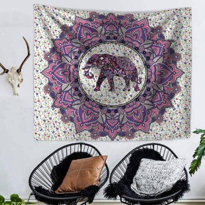 

Bohemia Tapestry Mandala Indian Elephant Wall Hanging Blankets Home Decor Polyester Beach Towel Yoga Mat Photograph Background