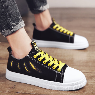 

summer sports lovers mens mens casual canvas skate shoes mens autumn yellow tide shoes