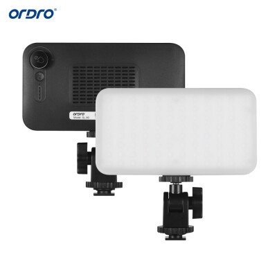 

ORDRO Mini LED Video Light On-Camera Fill Light Photography Lamp Dimmable 2700-6500K CRI 95 Built-in 2000mAh Battery with Cold Sh