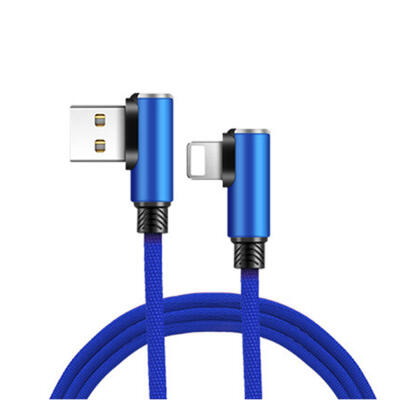 

Double Elbow Fast Charging Cable USB To Type-C Micro USB Lightning Data Cable For Gaming Use-MICRO USB