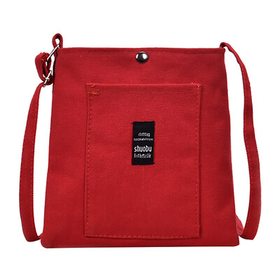 

Tailored Fashion Women Letter Canvas Candy Color Shoulder Bag Messenger Bag Crossbody Bag