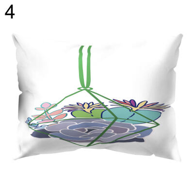 

Fresh Flower Cactus Throw Pillow Protector Case Cushion Cover Bedding Articles