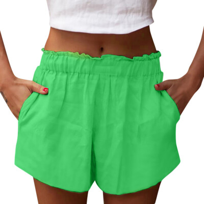 

Tailored Women Shorts Pants Casual Loose Cotton Pants Girls Solid Color Shorts Wear Pant