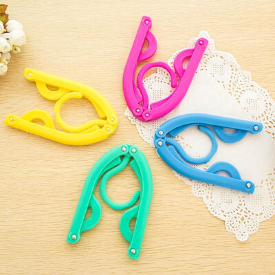 

Travel portable plastic hanger travel simple folding hanger drying racks