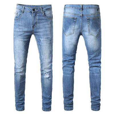 

Gobestart Mens Fashion Skinny Jeans Distressed Slim Elastic Jeans Denim Biker Jeans
