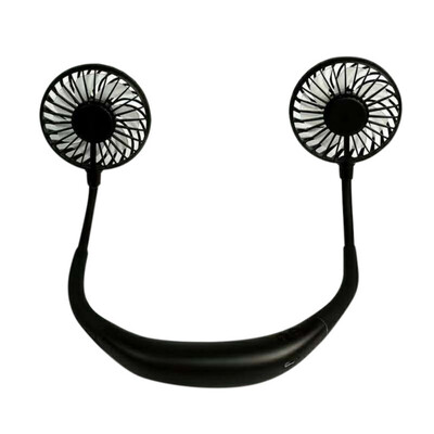 

New Neck Hanging Fans 7 Colors LED Light Luminous Sports Hanging Neck Fan Portable Mini Hands-Free USB Fan