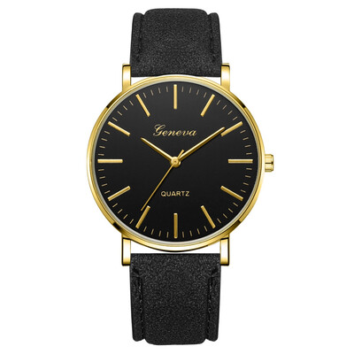 

Gobestart Fashion Simple Casual Mens Watch Business Leather With Strap Mens Watch