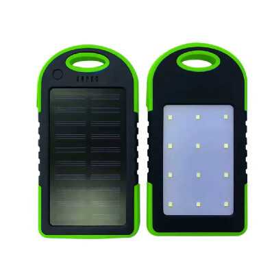 

4000mAh Solar Energy Panel Charger LED Light Double USB Ports Large Capacity Rechargeable Waterproof Shockproof Non Slip Power Ban