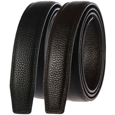 

Wide 31CM double-sided automatic buckle leather automatic buckle belt strap without buckle ZD101