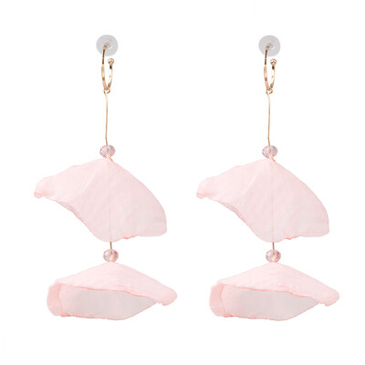 

2019 Bohemia Trendy Yarn Flowers Drop Earrings For Women Wedding Party Jewelry Ethnic Statement Earrings Female