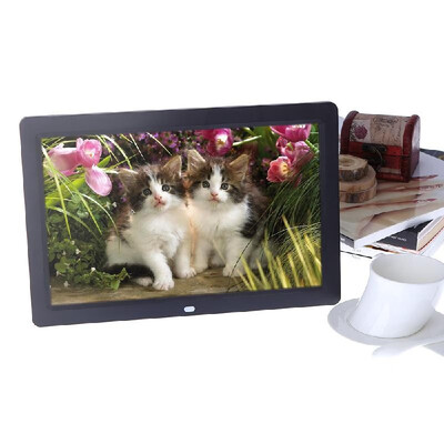

12 HD TFT-LCD 1280 800 Full-view Digital Photo Frame Alarm Clock MP3 MP4 Movie Player with Remote Desktop