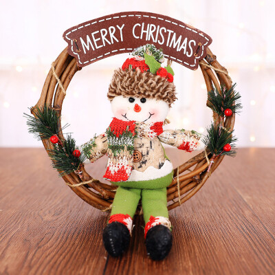 

Tailored Xmas Home Decor Gift Rattan Circle Pendant Window Decoration Party Hanging Decor