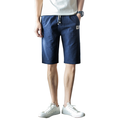 

ZHUO DENG NU Mens Cotton Cropped Pants Cotton Material Chinese Style