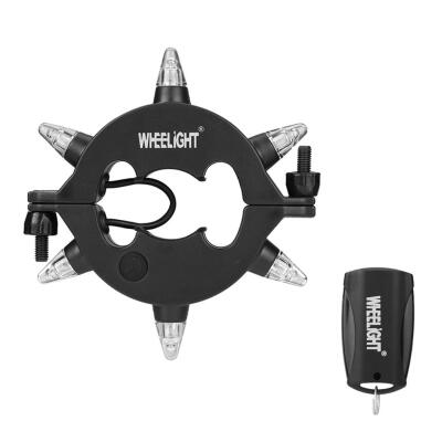 

2in1 Remote Control 6LED Bicycle Wheel Hub Light Waterproof Rear Tail Lamp