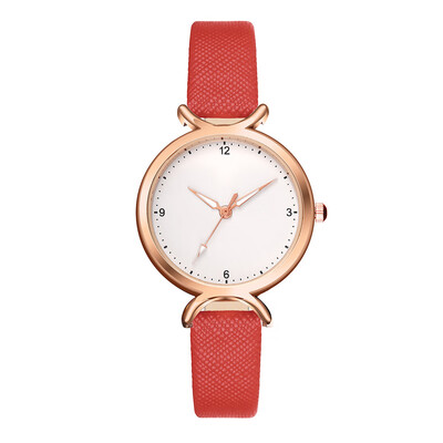 

Simple Style Point Plus Roman Numerals Gold Border Ladies Watch High Quality Quartz Wristwatch Relogio Feminino Hot Sale