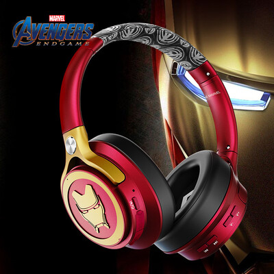 

Marvel Avengers 4 Captain of the United States Iron Man mobile phone wireless Bluetooth headset wearing exercise running heavy bas