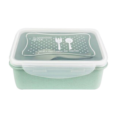 

1Pc Kid Adult Wheat Straw Lunch Box Food Container Storage Boxes