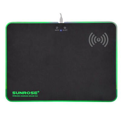 

SUNROSE MP-100 Game Mouse Pad RGB Computer USB Wireless Charger Mice Mat