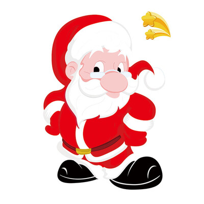 

Tailored Merry Christmas Window Wall Sticker Decals Snowflake Santa Claus Home Xmas Decor