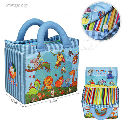 

Siaonvr Baby Toy Zoo Series 26pcs Soft Alphabet Cards with Cloth Bag for Over 0 Years