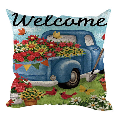 

Siaonvr Christmas Pillow Cover Pillowcases Decorative Sofa Cushion Cover Home Decoration