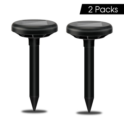 

Outdoor Garden Lawn Solar Energy Power Mice Snakes Scares Away Repellent Ultrasonic Pest Repellers Solar Repeller2 Packs