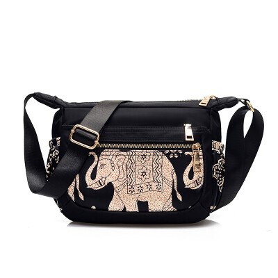 

Nylon Single Shoulder Bag Leisure Waterproof Oxford Canvas Bag Woman Slant Bag Printed Fashion Mom Bag