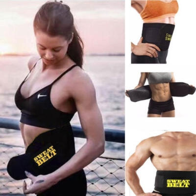 

Popular Waist Tummy Trimmer Sweat Band Body Shaper Belt Wrap Fat Burn Slim Exercise