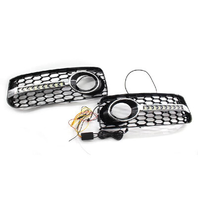 

Front Bumper Fog Light Grilles  & R Lower Side Grille Fit for Audi A5 S5 2 Door Coupe 2008-2012 RS5 B8
