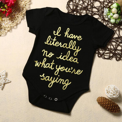 

Newborn Infant Toddler Baby Boy Girl Letter Romper Jumpsuit Outfits Clothes