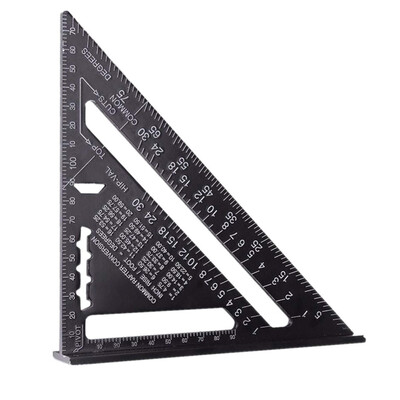 

〖Follure〗7 Inch Measuring Ruler Roofing Rafter Carpentry Ruler Protractor Layout Tools