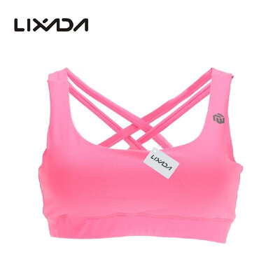 

Lixada Womens High Impact Full Coverage Wire Free Run Sports Bra for Yoga Gymnastics