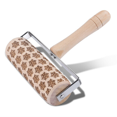 

Tailored Embossed Rolling Pin Christmas Wooden Rolling Pins For Baking Embossed Cookies