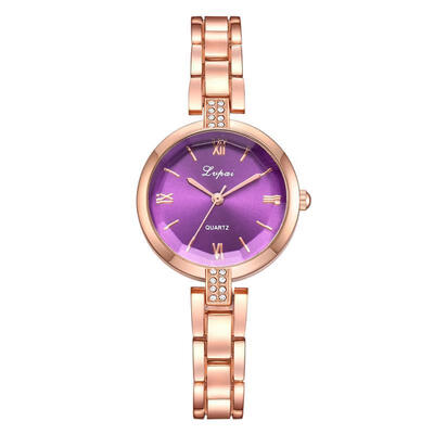 

Roman Number Watch For Women Diamond Bracelet Band Stainless Steel Analog Quartz Wristwatch Lady Female Watches