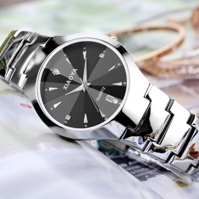 

Korean fashion trend fashion watch female student Korean version of the simple luminous calendar male watch couple watch pair