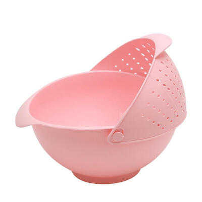 

New Arrival Hot Sale The Latest Candy Color Multifunction Kitchen Colander Wash Rice Vegetable Drain Basket Fruit